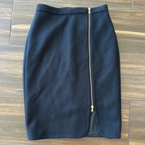 J Crew Front Zipper Pencil Skirt - Size 4